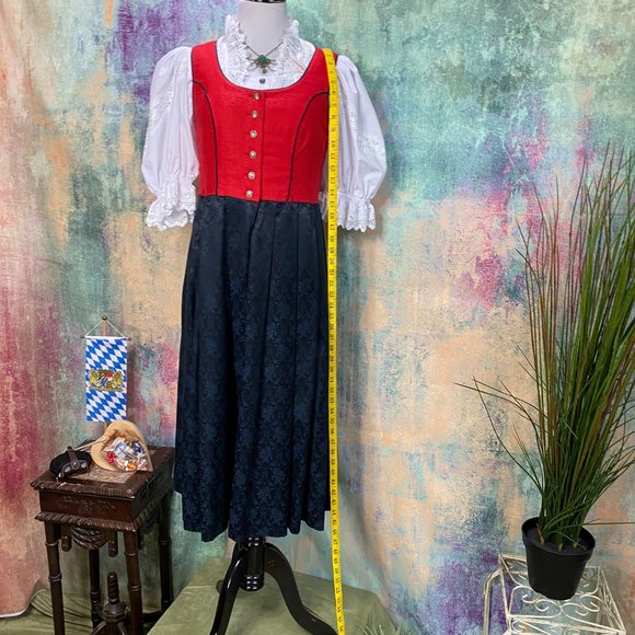 📌Authentic traditional high-quality Bavarian Dirndl with Blouse & Apron - Picture 10 of 14